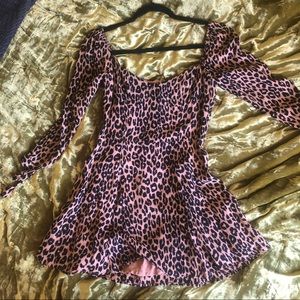 Leopard Print Reformation Mini Dress